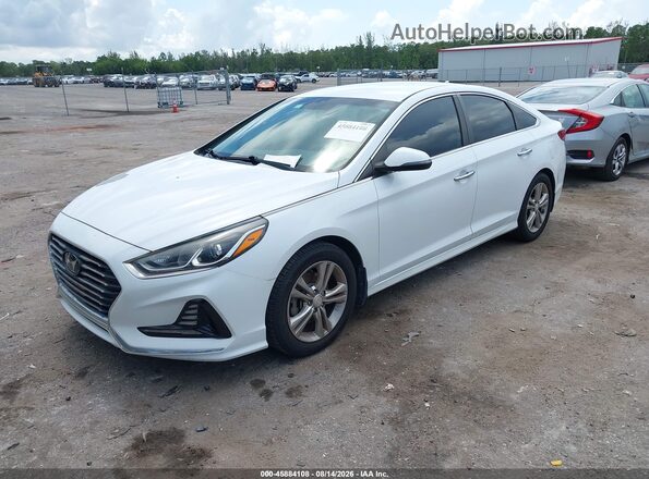 5NPE34AF8JH684579 2018 HYUNDAI SONATA White Դիմացի տեսք