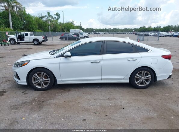 5NPE34AF8JH684579 2018 HYUNDAI SONATA White Սալոնի 360 աստիճան տեսք