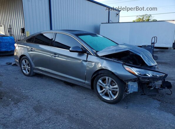 5NPE34AF8JH692763 2018 HYUNDAI SONATA Серебряный Передняя правая четверть