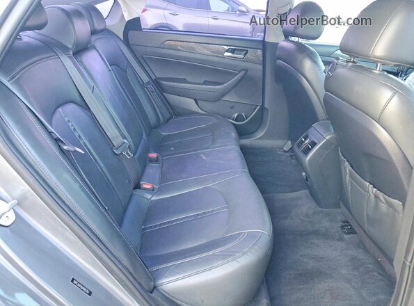 5NPE34AF8JH692763 2018 HYUNDAI SONATA Серебряный Вид задних сидений