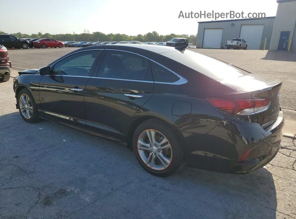 5NPE34AF8JH703373 2018 HYUNDAI SONATA Black Rear left