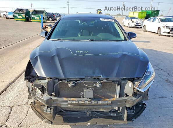 5NPE34AF8JH703373 2018 HYUNDAI SONATA Black Front view