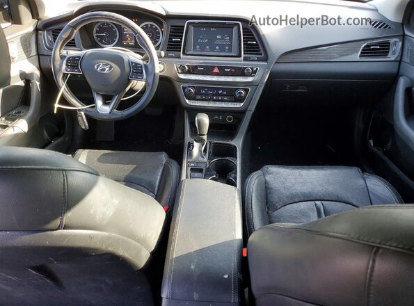 5NPE34AF8JH703373 2018 HYUNDAI SONATA Black Dashboard view