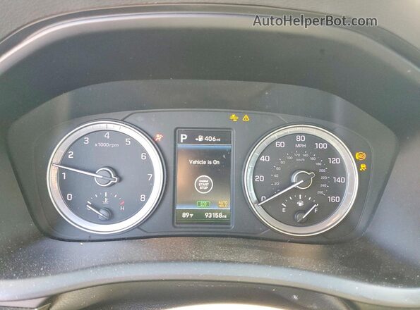 5NPE34AF8JH703373 2018 HYUNDAI SONATA Black Instrument cluster view