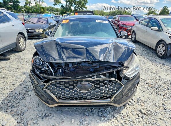 5NPE34AF8JH703731 2018 HYUNDAI SONATA Black Widok z przodu