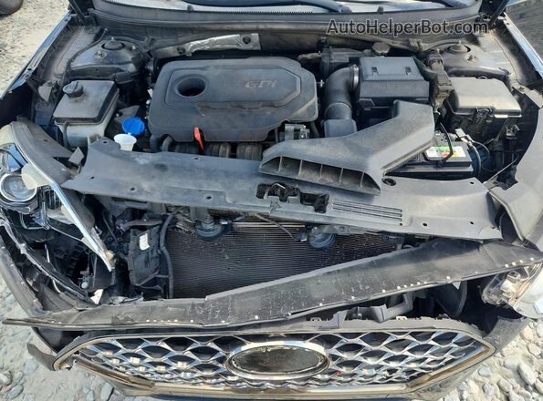 5NPE34AF8JH703731 2018 HYUNDAI SONATA Black Widok wnętrza z tyłu