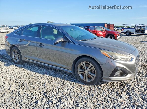 5NPE34AF8KH770475 2019 HYUNDAI SONATA Gray Передня права чверть