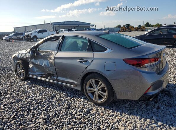 5NPE34AF8KH770475 2019 HYUNDAI SONATA Gray Задня ліва чверть