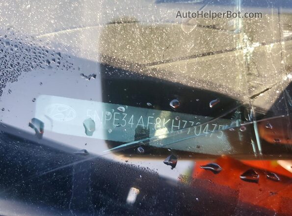 5NPE34AF8KH770475 2019 HYUNDAI SONATA Gray Вид підкапотного простору
