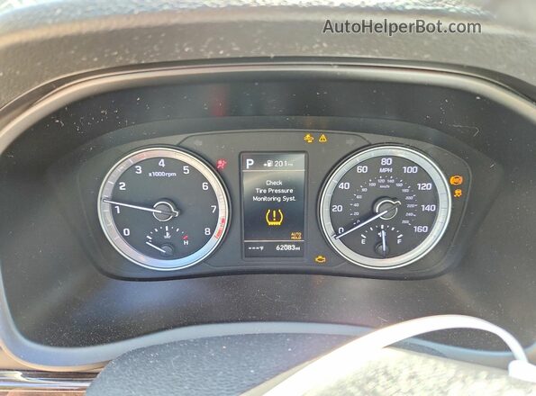 5NPE34AF8KH778947 2019 HYUNDAI SONATA Black Вид щитка приладів