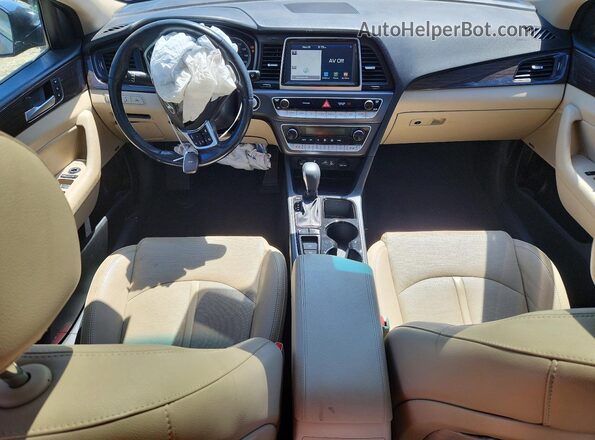 5NPE34AF8KH778947 2019 HYUNDAI SONATA Black Вид панелі приладів
