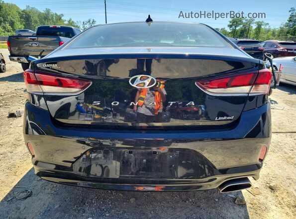 5NPE34AF8KH778947 2019 HYUNDAI SONATA Black Вид ззаду