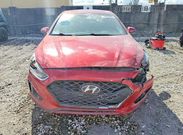 5NPE34AF8KH820680 2019 HYUNDAI SONATA Red Շարժիչի բաժամունքի տեսք