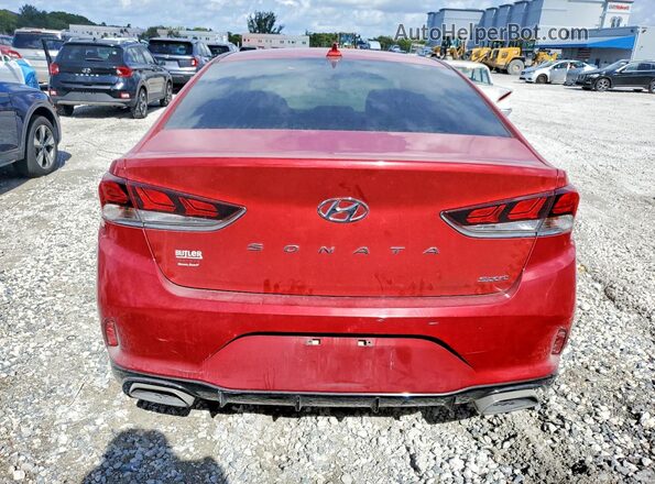 5NPE34AF8KH820680 2019 HYUNDAI SONATA Red 