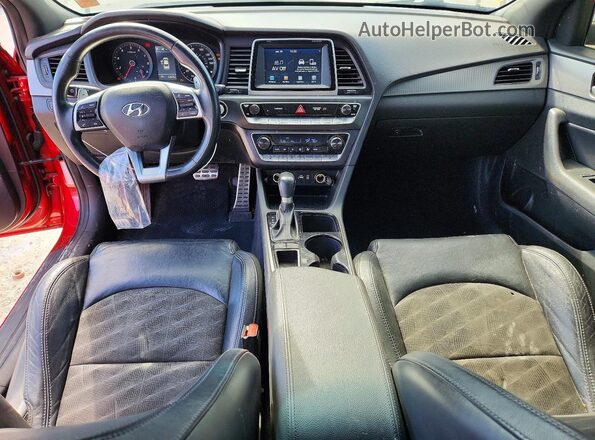 5NPE34AF8KH820680 2019 HYUNDAI SONATA Red 
