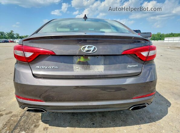 5NPE34AF9GH286077 2016 HYUNDAI SONATA Gray Հետևի տեսք