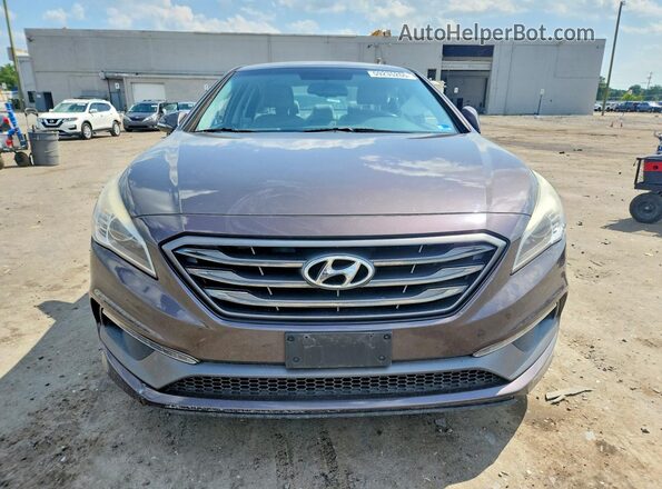 5NPE34AF9GH286077 2016 HYUNDAI SONATA Gray Դիմացի տեսք