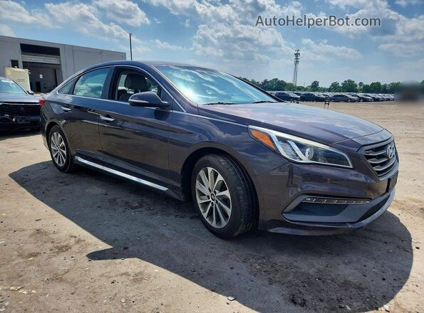 5NPE34AF9GH286077 2016 HYUNDAI SONATA Gray Առջևի աջ