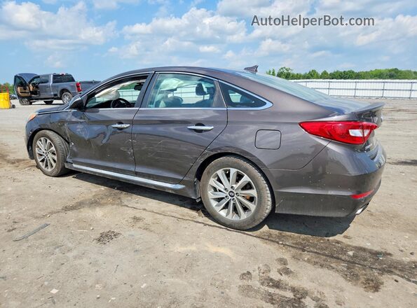 5NPE34AF9GH286077 2016 HYUNDAI SONATA Gray Հետևի ձախ