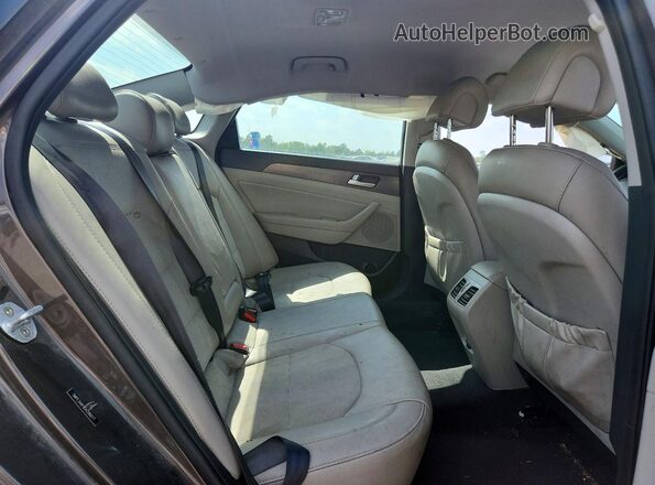 5NPE34AF9GH286077 2016 HYUNDAI SONATA Gray Հետևի նստատեղերի տեսք