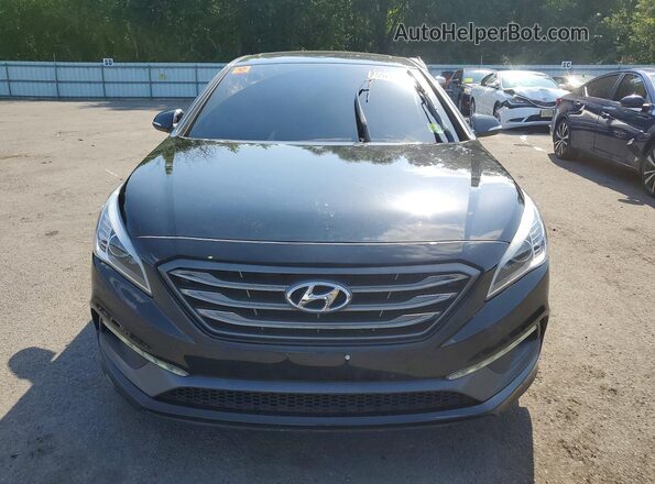 5NPE34AF9GH354863 2016 HYUNDAI SONATA Black Դիմացի տեսք