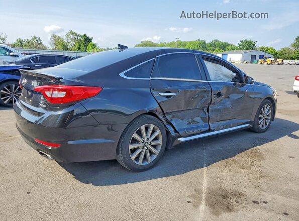 5NPE34AF9GH354863 2016 HYUNDAI SONATA Black Հետևի աջ