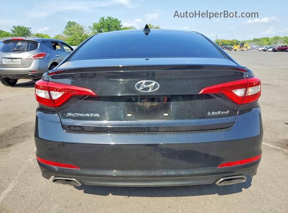 5NPE34AF9GH354863 2016 HYUNDAI SONATA Black Հետևի տեսք