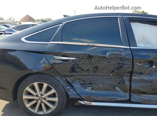 5NPE34AF9GH354863 2016 HYUNDAI SONATA Black Հետևի նստատեղերի տեսք
