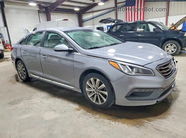 5NPE34AF9GH380489 2016 HYUNDAI SONATA Серебряный Передняя правая четверть