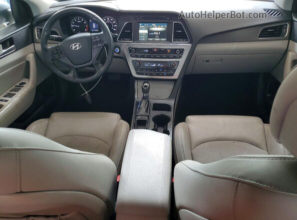 5NPE34AF9GH380489 2016 HYUNDAI SONATA Серебряный Вид панели приборов