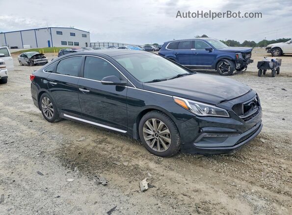 5NPE34AF9GH402720 2016 HYUNDAI SONATA Black წინა მარჯვენა
