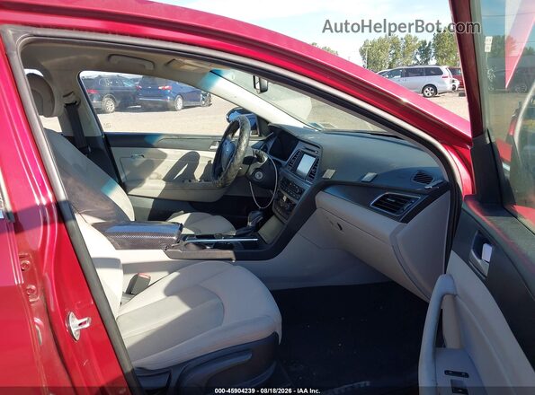 5NPE34AF9GH432784 2016 HYUNDAI SONATA Red Front interior view