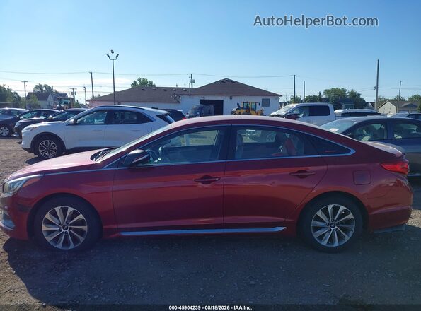 5NPE34AF9GH432784 2016 HYUNDAI SONATA Red 360 interior view
