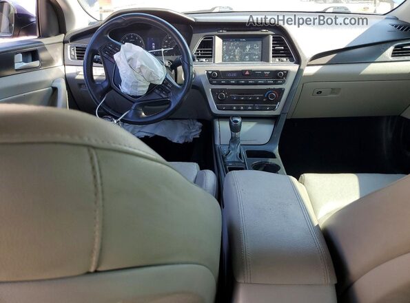 5NPE34AF9HH438618 2017 HYUNDAI SONATA Blue Vista del salpicadero