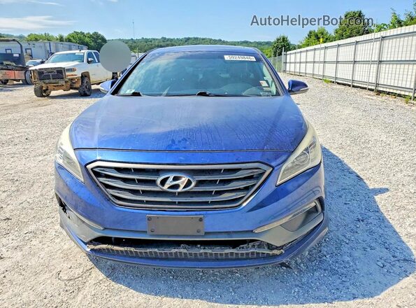 5NPE34AF9HH438618 2017 HYUNDAI SONATA Blue Vista frontal