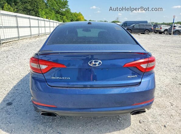 5NPE34AF9HH438618 2017 HYUNDAI SONATA Blue Vista trasera