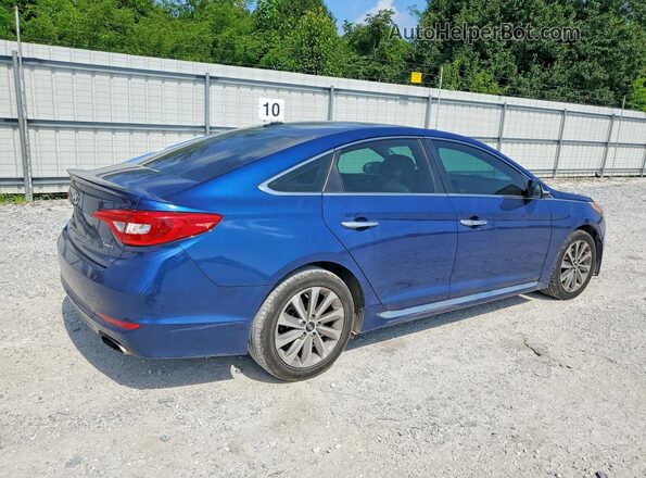 5NPE34AF9HH438618 2017 HYUNDAI SONATA Blue Trasero derecho