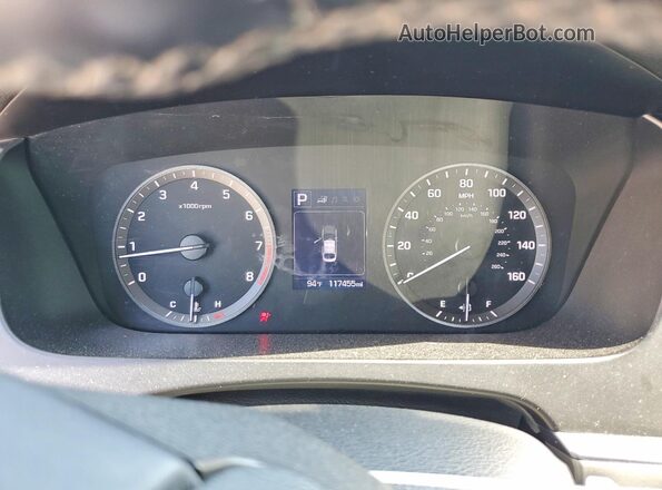 5NPE34AF9HH438618 2017 HYUNDAI SONATA Blue Vista del cuadro de instrumentos