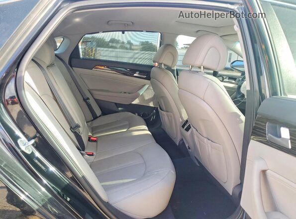 5NPE34AF9HH456634 2017 HYUNDAI SONATA Black Вид задніх сидінь