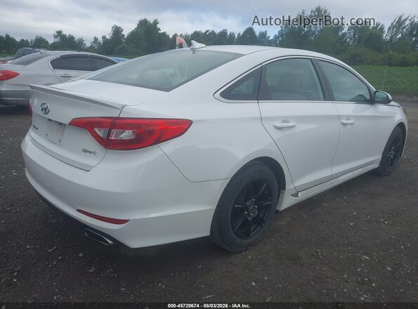 5NPE34AF9HH465074 2017 HYUNDAI SONATA White Trasero derecho