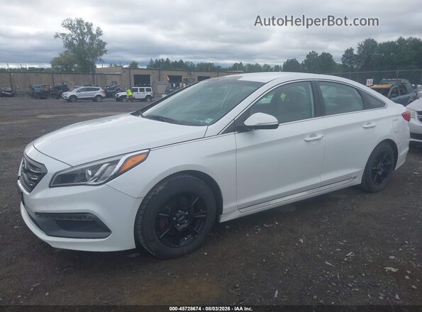 5NPE34AF9HH465074 2017 HYUNDAI SONATA White Vista tres cuartos delantera izquierda