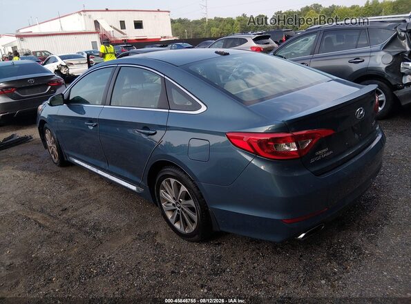 5NPE34AF9HH473465 2017 HYUNDAI SONATA Blue Rear left