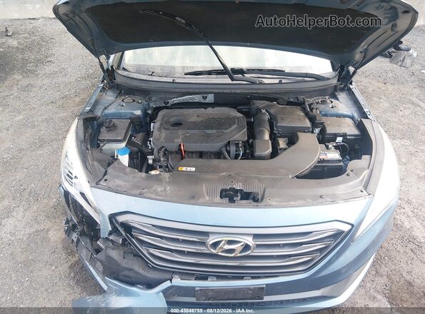 5NPE34AF9HH473465 2017 HYUNDAI SONATA Blue Rear view