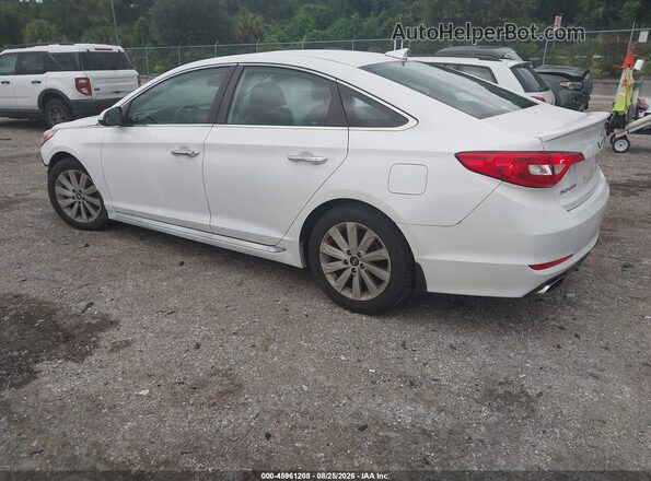 5NPE34AF9HH506576 2017 HYUNDAI SONATA White Trasero izquierdo