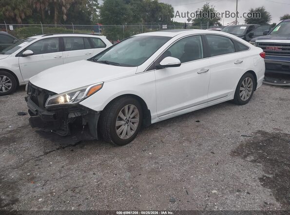 5NPE34AF9HH506576 2017 HYUNDAI SONATA White Vista tres cuartos delantera izquierda