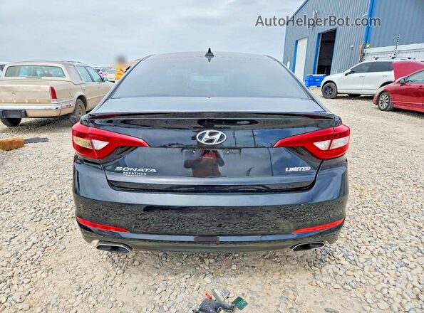 5NPE34AF9HH510644 2017 HYUNDAI SONATA Black Rear view