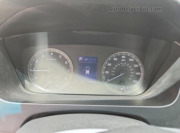 5NPE34AF9HH510644 2017 HYUNDAI SONATA Black Instrument cluster view