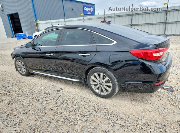 5NPE34AF9HH510644 2017 HYUNDAI SONATA Black Rear left