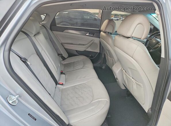 5NPE34AF9HH527248 2017 HYUNDAI SONATA Silver Вид задніх сидінь