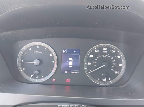 5NPE34AF9HH528710 2017 HYUNDAI SONATA White Հետևի նստատեղերի տեսք